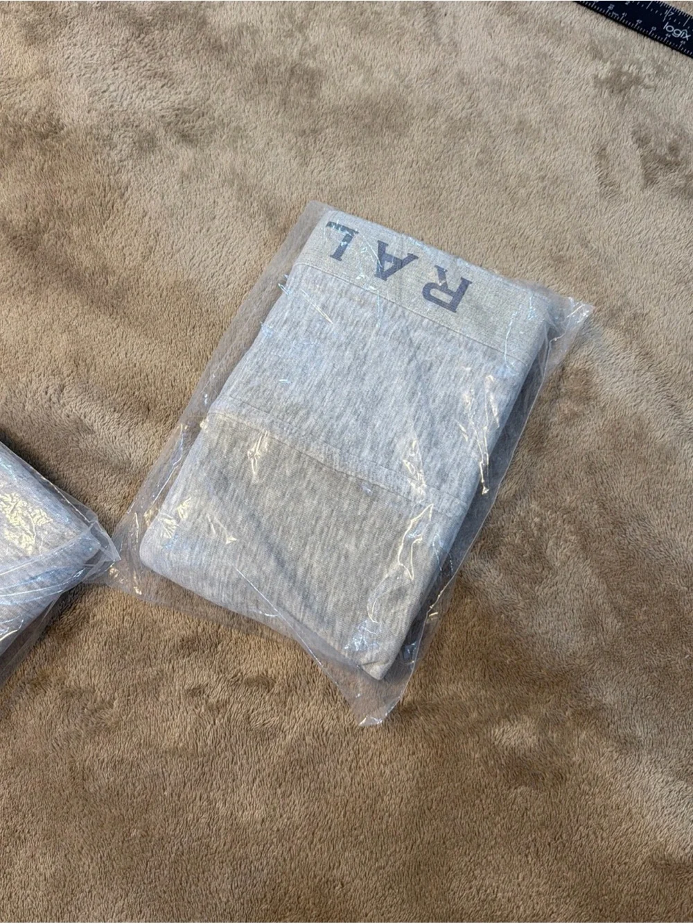 Vtg 90s Ralph Lauren Home Jersey Pillowcases Set of 2 Grey Made in USA Deadstock